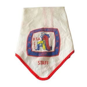 Vintage Boy Scouts Scout 1971 Staff Valley Forge Council Camps Neckerchief